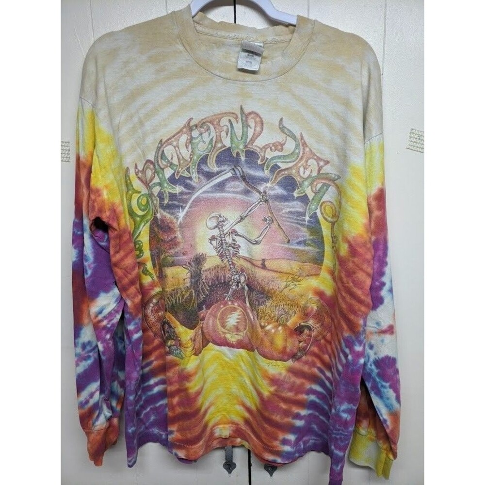 Vintage 1994 Grateful Dead Pumpkin long sleeve Fall Tour Single Stitch XL TShirt - Picture 2 of 15